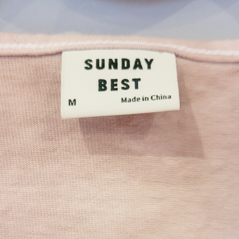 Sunday Best Tie-Front Top. Size M - Picture 5 of 6